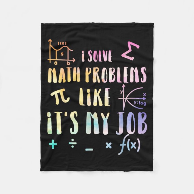 Couverture Polaire Funny Math Quote For Teacher Student Stem Geek Gif (Devant)