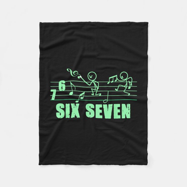 Couverture Polaire Funny Musical 67 Music Meme Slang Six Seven Music  (Devant)