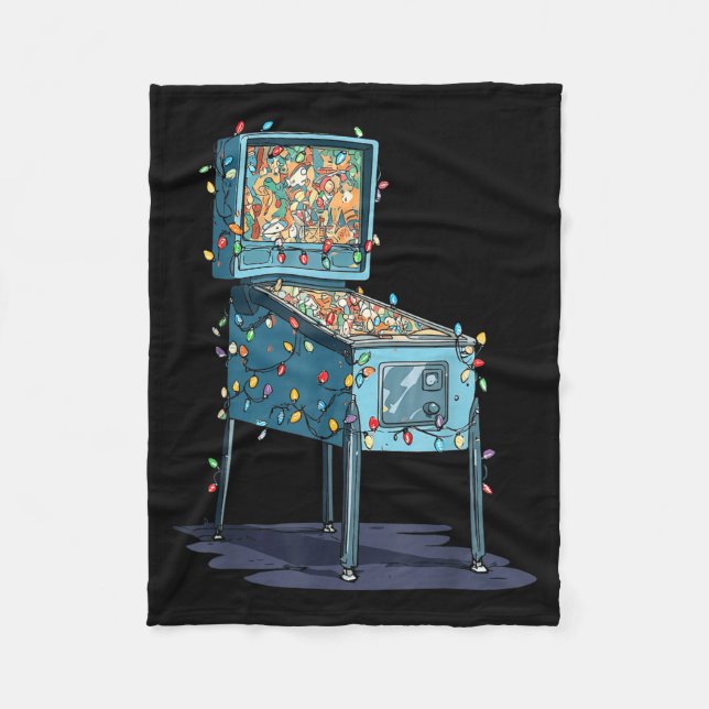Couverture Polaire Funny Nball Machine Christmas Graphics Lights Love (Devant)