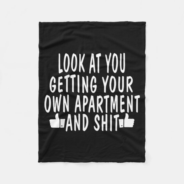 Couverture Polaire Funny New Apartment House Warming Gift  (Devant)