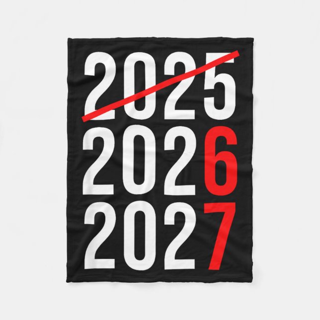 Couverture Polaire Funny New Year 67 Meme Hello 2026 Goodbye 2025 Wai (Devant)