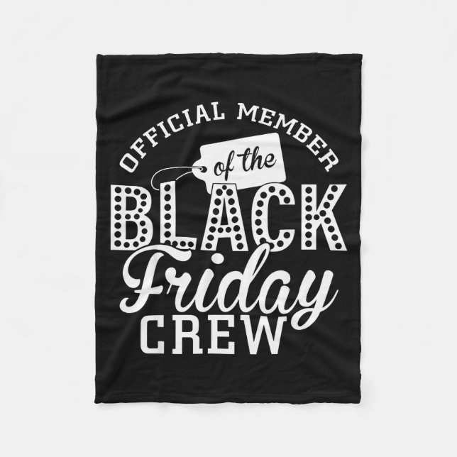 Couverture Polaire Funny Official Member Of The Friday Shopping Crew  (Devant)