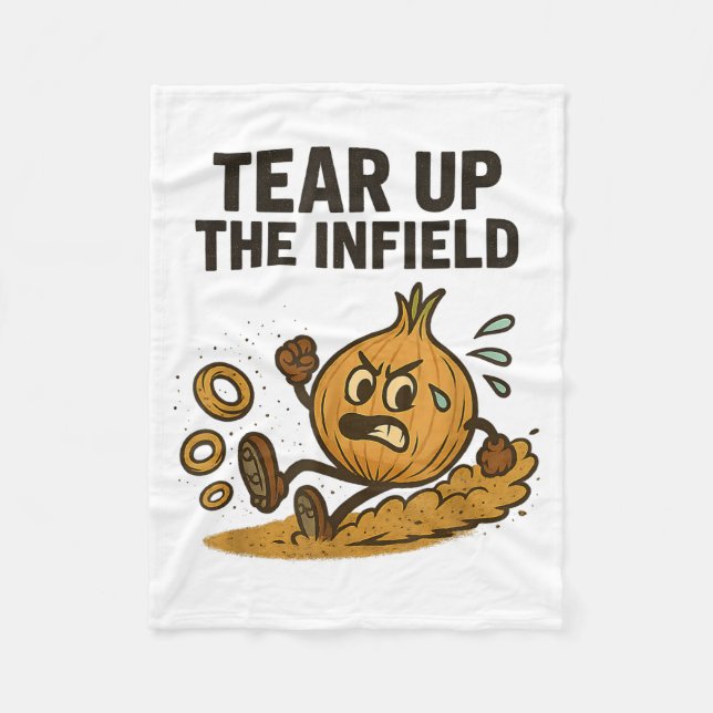 Couverture Polaire Funny Onion Rings Baseball Base Infield Glove Soft (Devant)