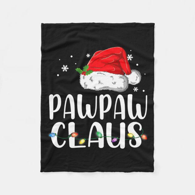 Couverture Polaire Funny Pawpaw Claus Christmas Pajamas Santa  (Devant)
