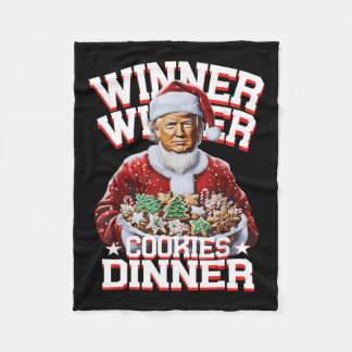 Couverture Polaire Funny Père Noël Trump Gagnante de Noël Cookies