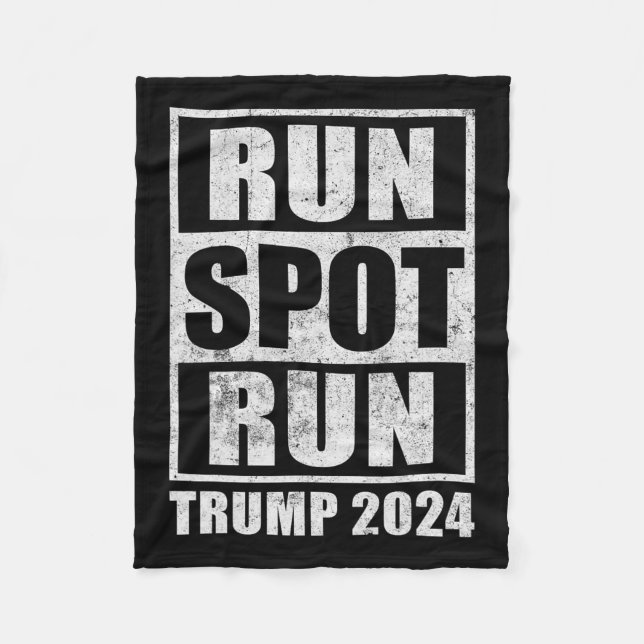 Couverture Polaire Funny Pro Trump 2024 Run Spot Run Trump Kamala Deb (Devant)