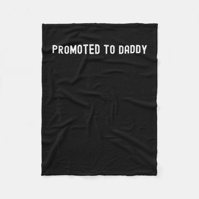 Couverture Polaire Funny Promoted To Daddy Baby Gift For New Daddy 20 (Devant)