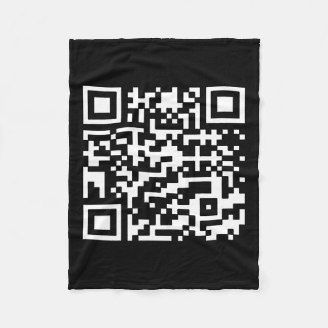 Couverture Polaire Funny Qr President Trump Dance Code (Devant)