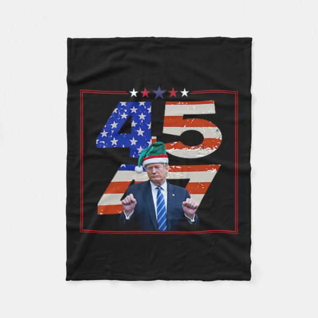 Couverture Polaire Funny Qr President Trump Dance Code (sur Byck) 8 (Devant)