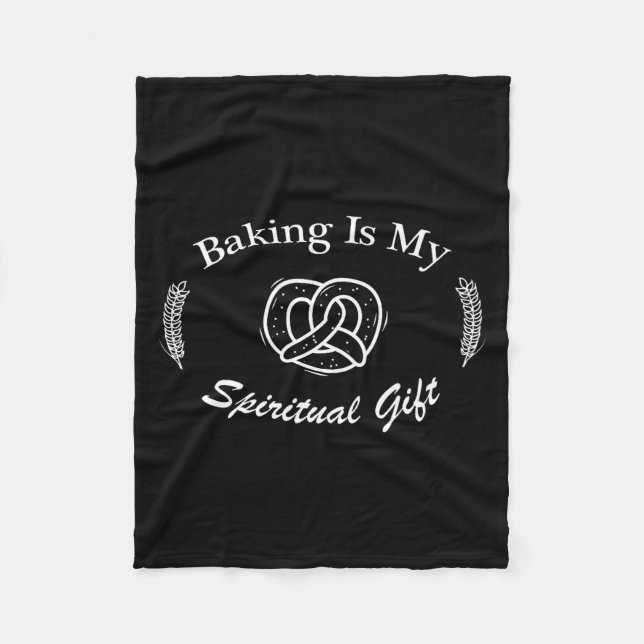 Couverture Polaire Funny Quote Baking Is My Sritual Gift For Pastry L (Devant)