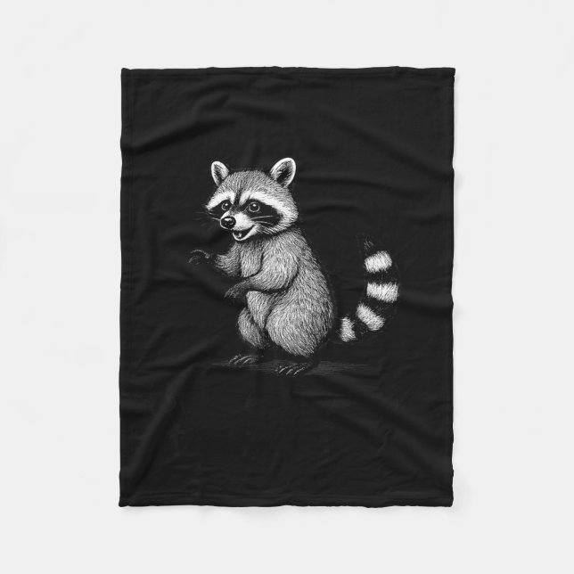 Couverture Polaire Funny Raccoon Meme Quote Humor For Men Women Boy G (Devant)