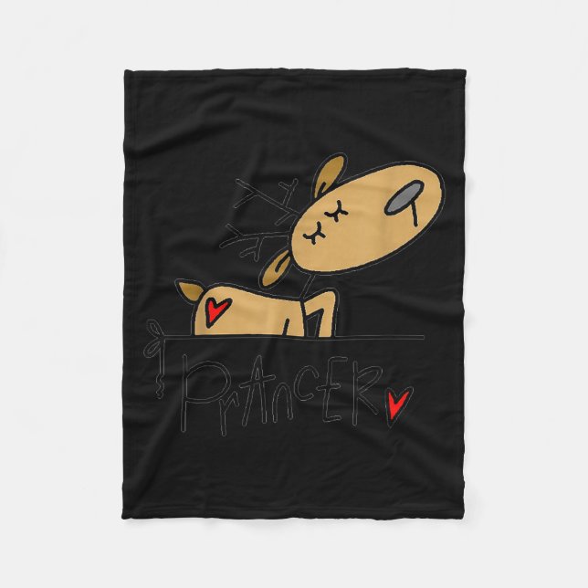 Couverture Polaire Funny Raccoon Santa Hat Christmas Tree Lights Paja (Devant)