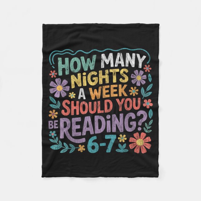 Couverture Polaire Funny Reading Six Seven Meme Book Lover 67 Teacher (Devant)