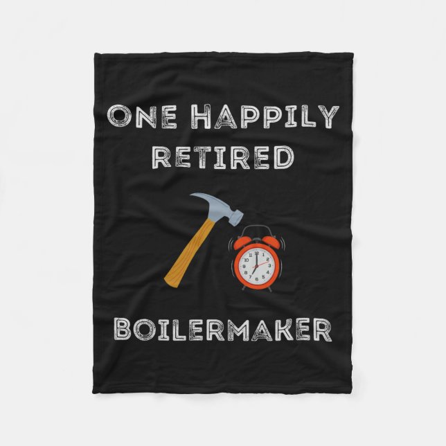 Couverture Polaire Funny Retired Boilermaker Early Retirement Party C (Devant)
