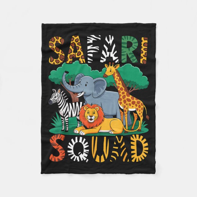 Couverture Polaire Funny Safari Costume For Kids Men Women Africa Saf (Devant)