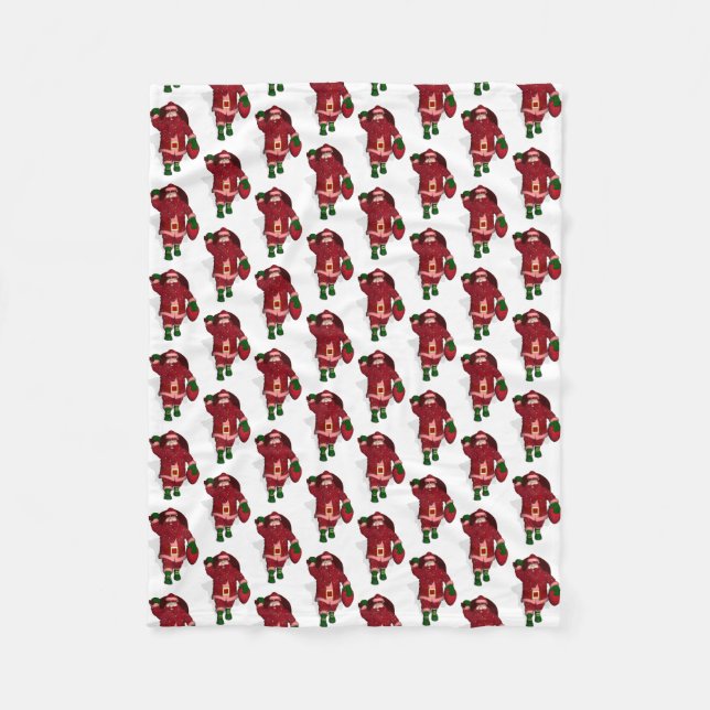 Couverture Polaire Funny Santa Claus Fraise Farmer (Devant)