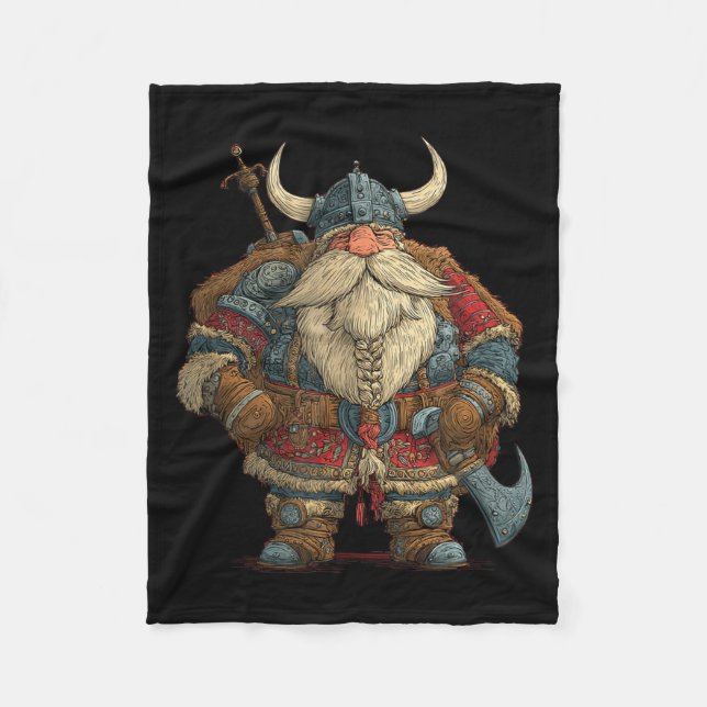 Couverture Polaire Funny Santa Claus Viking Costume For Boys And Girl (Devant)