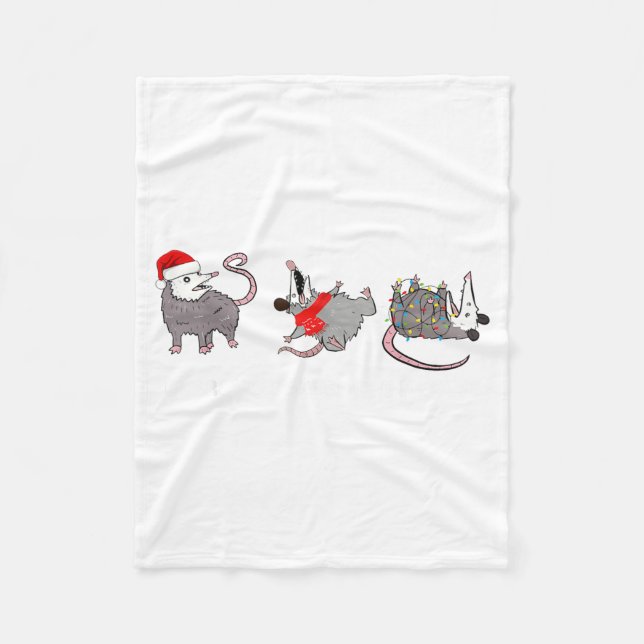 Couverture Polaire Funny Santa Ossums Overstimulated But Festive Xmas (Devant)