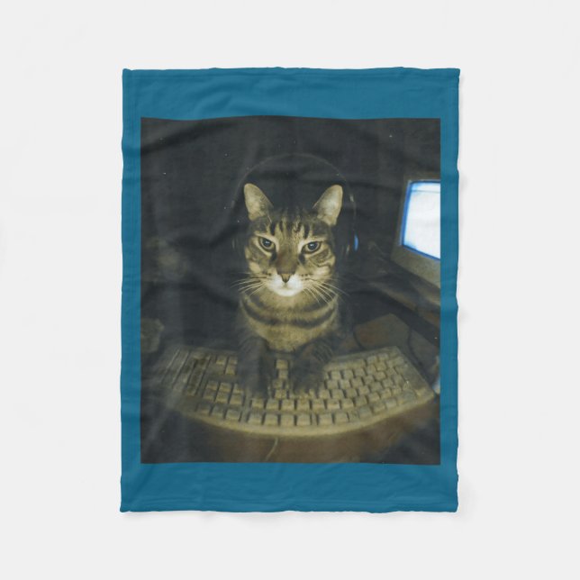Couverture Polaire Funny Serious Gamer Cat Lovers Stud Kitty Cat Meme (Devant)
