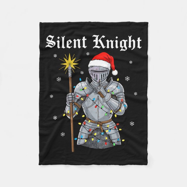 Couverture Polaire Funny Silent Santa Knight Medieval Christmas Warri (Devant)