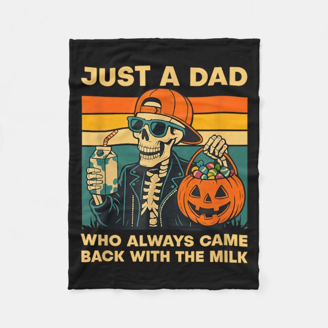 Couverture Polaire Funny Skeleton Dad Quote Retro Gift For Father’s D (Devant)