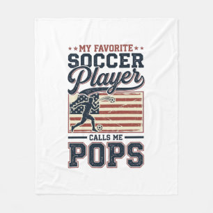 Couverture Polaire Funny Soccer Pops Vintage Engraving Conception de