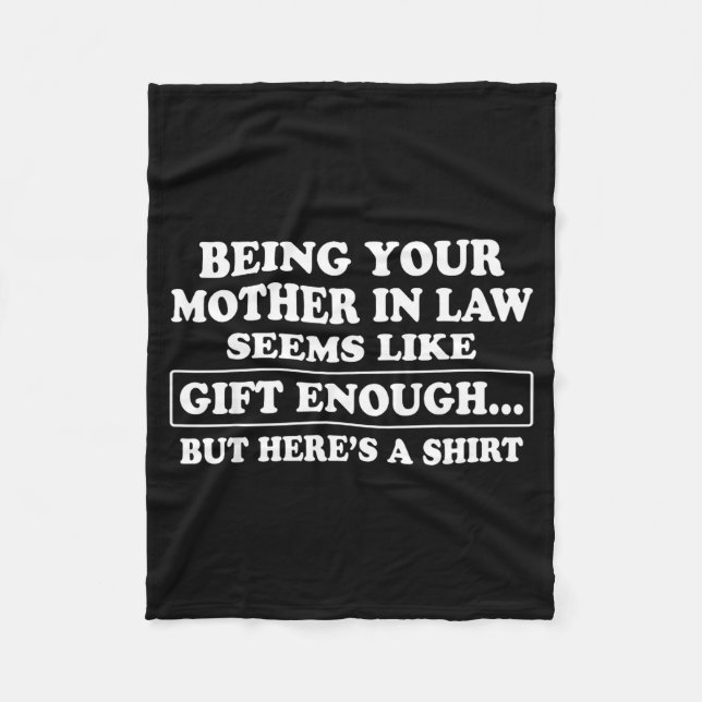 Couverture Polaire Funny Son In Law Sarcastic Humor Quote From Mother (Devant)