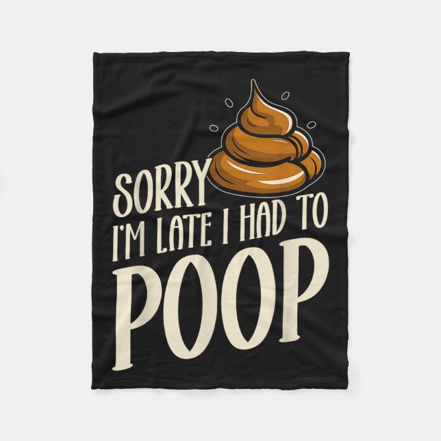 Couverture Polaire Funny Sorry I’m Late I Had To Op Jokes Sarcastic  (Devant)