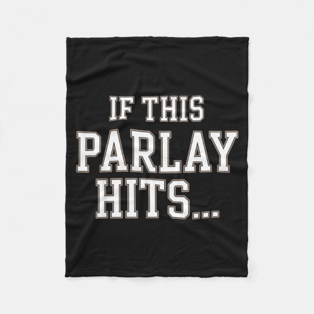 Couverture Polaire Funny Srts Betting Design For Men Women Srts Gambl (Devant)