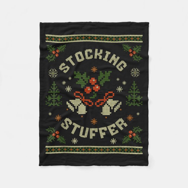 Couverture Polaire Funny The Stocking Stocking Stuffer Matching Coupl (Devant)