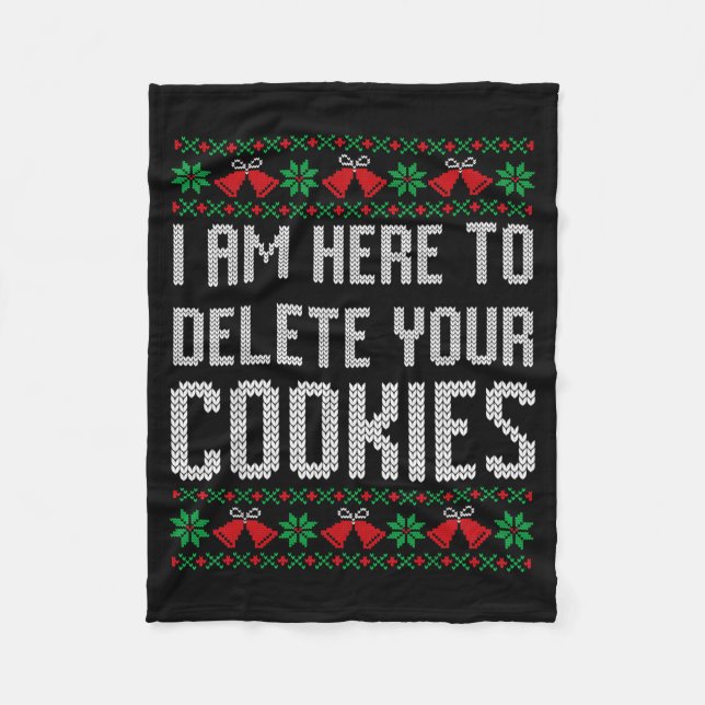 Couverture Polaire Funny Ugly Christmas Sweater Computer Geek Christm (Devant)