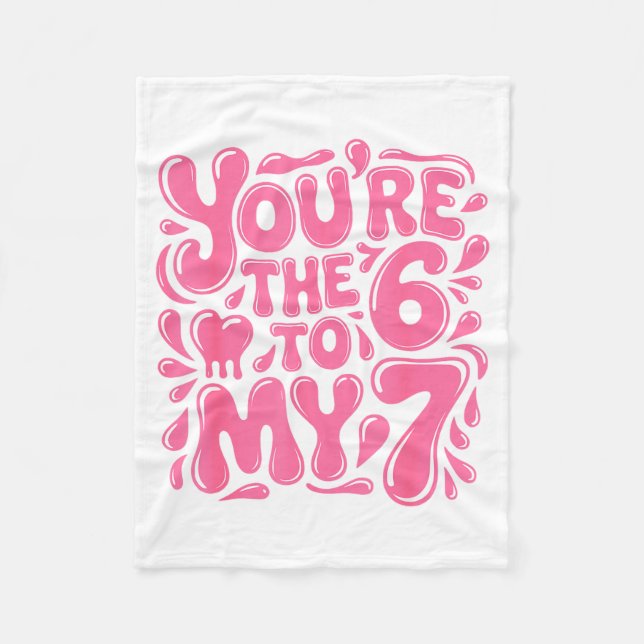 Couverture Polaire Funny Valentines Day 67 Meme Couples You're The 6  (Devant)