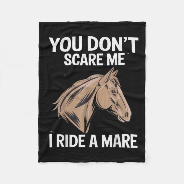 Couverture Polaire Funny You Don't E Me I Ride A Mare Cool Equestrian (Devant)
