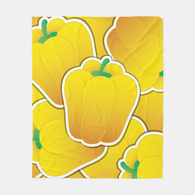 Couverture Polaire Funy yellow pepper (Devant)