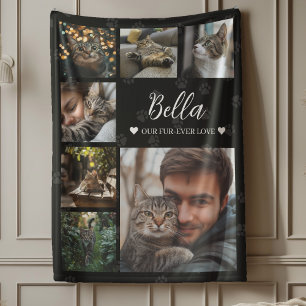 Couverture Polaire Fur ever Love Photo Collage Chien ou Amoureux des