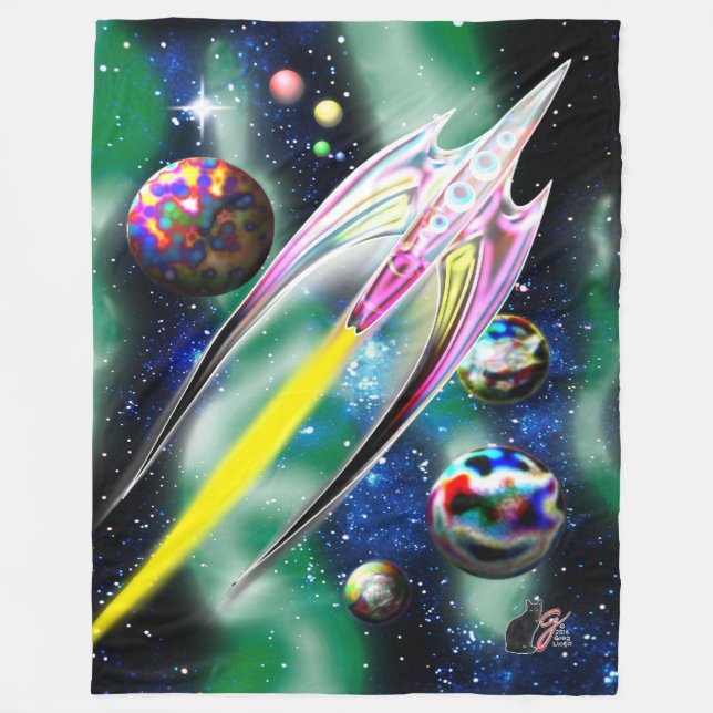 Couverture Polaire Fusée de verre grande (Devant)