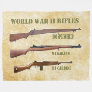 COUVERTURE POLAIRE FUSILS DE LA DEUXIÈME GUERRE MONDIALE