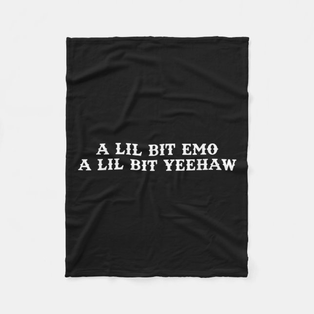 Couverture Polaire Fusion Of Two Styles, Cowboy, Ranch, Emo, Yeehaw  (Devant)