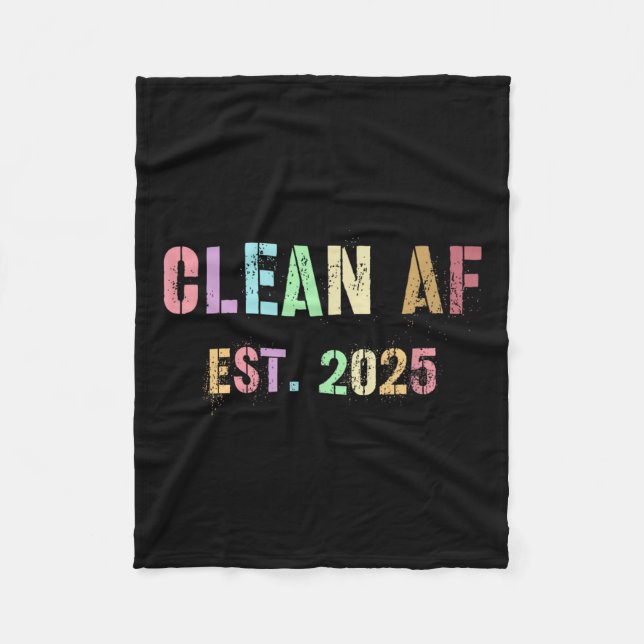 Couverture Polaire Futur amusant Clean Af Est 2025 Grilling Propre Pr (Devant)