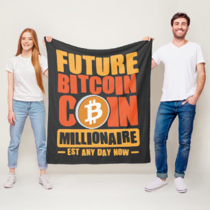 Couverture Polaire Futur BITCOIN Coin Millionaire, Est N'Importe Quel