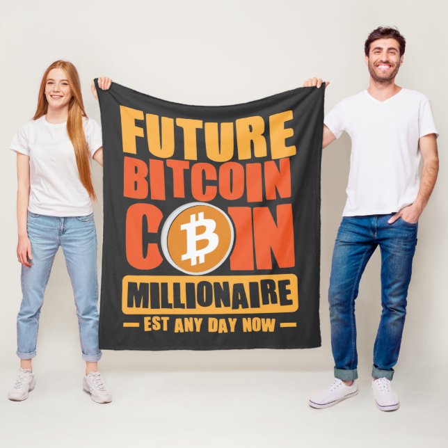 Couverture Polaire Futur BITCOIN Coin Millionaire, Est N'Importe Quel (En situation)