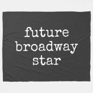 Couverture Polaire Futur Broadway Star Inspirant Actor Design noir
