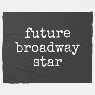 Couverture Polaire Futur Broadway Star Inspirant Actor Design noir