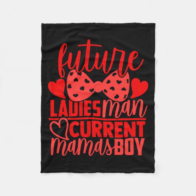 Couverture Polaire Future Ladies Man Current Mamas Boy Valentine Son  (Devant)