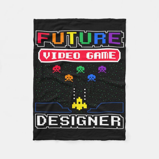 Couverture Polaire Future Video Game Designer Kid's 1 (Devant)