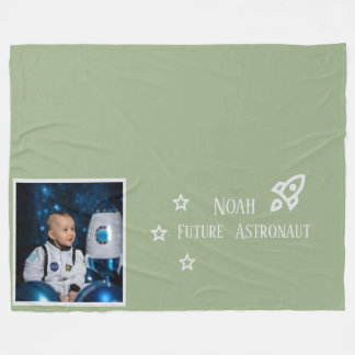Couverture Polaire Futurs Astronautes Enfants Personnalisés