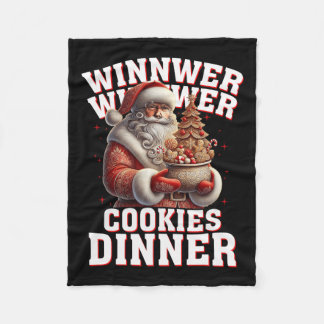 Couverture Polaire Gagnant Cookies Dîner Père Noël Funny Trump Chr