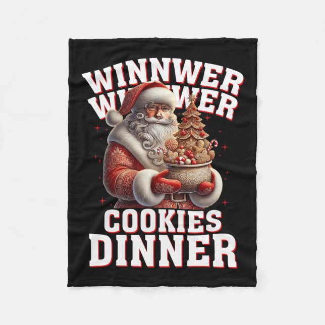 Couverture Polaire Gagnant Cookies Dîner Père Noël Funny Trump Chr (Devant)