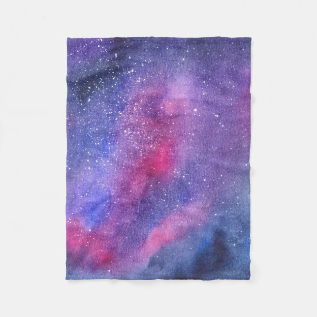 Couverture Polaire Galaxie ultra-violette (Devant)
