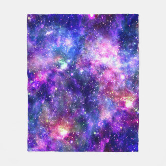 Couverture Polaire Galaxy Night Imprimer Design cosmique